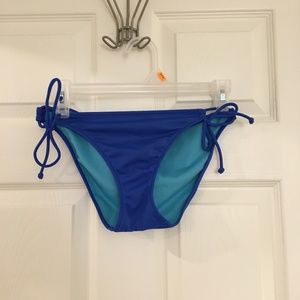 Victoria's Secret Blue String Bottoms, Small